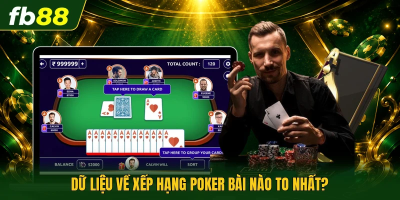 Dữ liệu về xếp hạng poker bài nào to nhất?